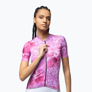 Damen-Fahrradtrikot Alé Linfa pink combo