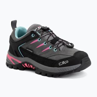 Kinder-Trekkingschuhe CMP Rigel 2.0 Low Waterproof grey/acquarius/pink fluo