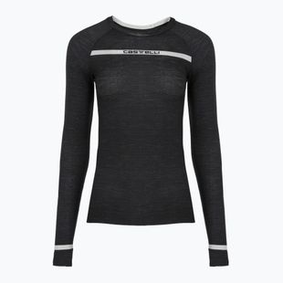Damen Radfahren Langarm Castelli Merino Seamless Baselayer W schwarz