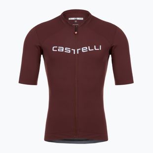 Castelli Prologo Lite Herren Radtrikot tief bordeaux/silbergrau