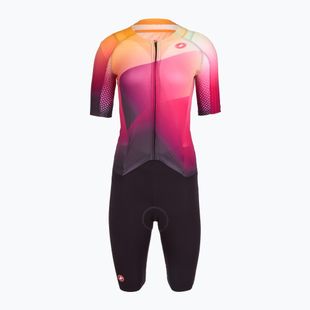 Radsport-Anzug Damen Castelli Free Sanremo 3 SS W dark night shade/vivid orange-bright rose