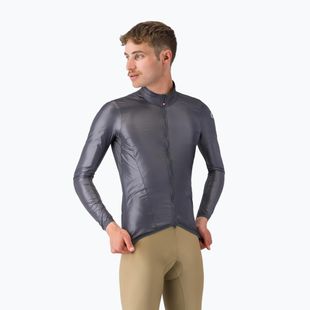 Fahrradjacke Herren Castelli Aria Shell 2 silver gray/dark gray