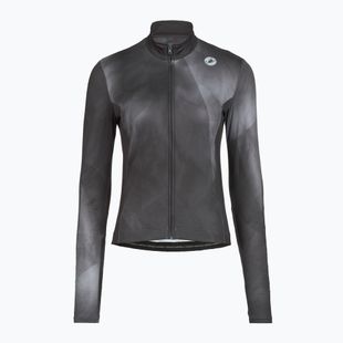 Damen Langarm-Radtrikot Castelli Prismatic Thermal Jersey smoky gray