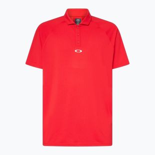Herren Oakley Iconic Oakley Ss Polo Shirt rote Linie