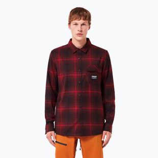 Hemd Herren Oakley Butter Flannel Shirt black/grenache check