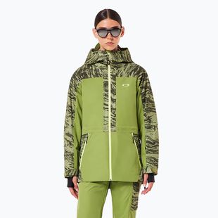 Skijacke Damen Oakley Tc Juno Reduct Shell Jacket 2.0 duality swirl dbl green