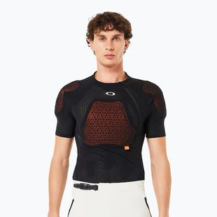 Herren Oakley Drop In D30 Full Impact blackout Radtrikot mit Protektoren