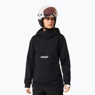 Damen Softshell-Hoodie Oakley TNP Nose Grab Softshell Hoodie blackout/white
