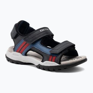 Geox Borealis ozeanblau/rot Junior Sandalen