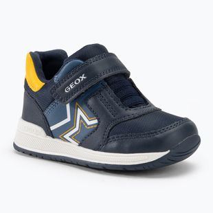 Geox Rishon nylon navy / gelb Kinderschuhe