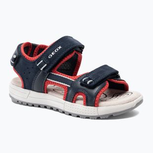 Geox Alben ozeanblau/rot Junior Sandalen