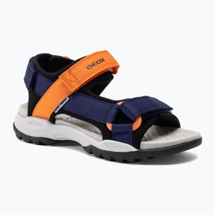 Geox Borealis ozeanblau/orange Junior Sandalen