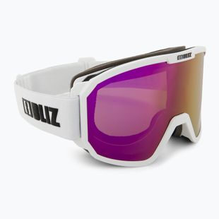 Skibrille Bliz Rave matt white/brown pink