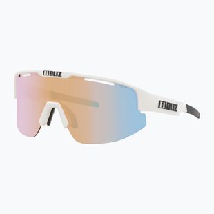 Sonnenbrille Bliz Matrix Nano Optics Nordic Light matt white/coral/orange blue multi
