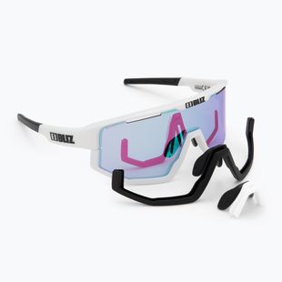 Sonnenbrille Bliz Fusion Nano Optics Nordic Light matt white/ begonia/ violet w blue multi
