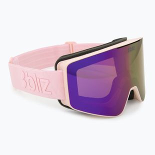 Skibrille Bliz G001S matte pink/brown/pink multi