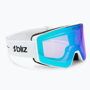 Skibrille Bliz G001S matte white/non violet/blue multi