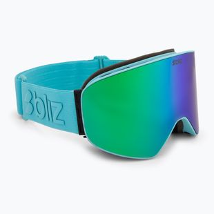 Skibrille Bliz Flow matte turquoise/brown/green multi
