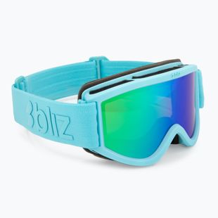 Skibrille Kinder Bliz Pixie Jr matte turquoise/brown/green multi