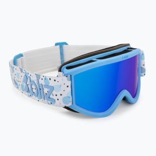 Skibrille Kinder Bliz Pixie Jr matte blue/brown/blue multi