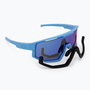Bliz Fusion Sonnenbrille in mattem Blau/Grau mit blauem Spiegel