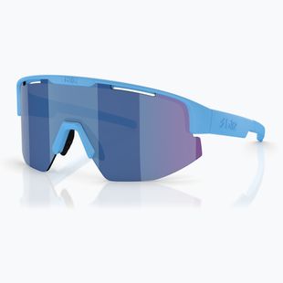 Bliz Matrix Kleine matte blau/graue blaue Spiegel-Sonnenbrille