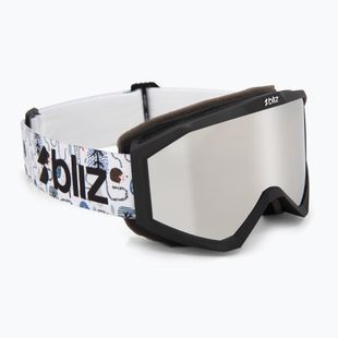 Kinderskibrille Bliz Liner Jr matte black/brown/silver mirror