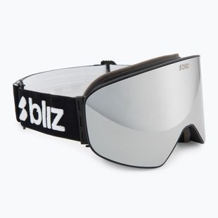 Skibrille Bliz Flow matte black/smoke/silver mirror