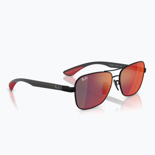 Sonnenbrille Ray-Ban Rb8336M Scuderia matt black/dark grey mirror blue/red