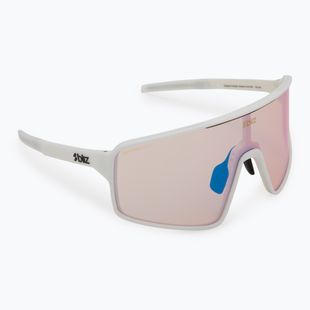Bliz P001S Nano-Optik Nordic Light matt weiß/koralle/orange blau multi Sonnenbrille