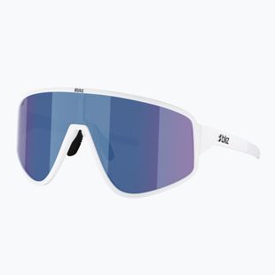 Sonnenbrille Bliz A004 matte white/grey blue mirror