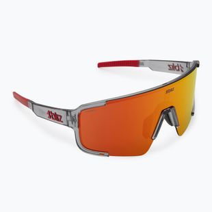 Sonnenbrille Bliz P003 transparent dark grey/brown red multi
