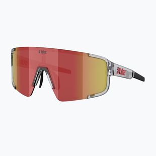 Sonnenbrille Bliz P003 transparent dark grey/brown red multi