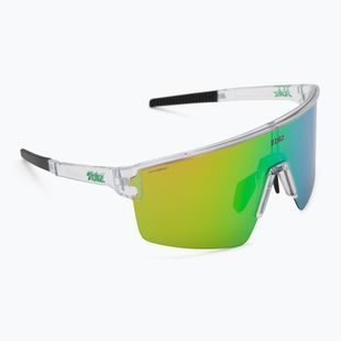Sonnenbrille Bliz P004 transparent white/brown green multi