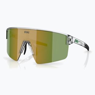 Sonnenbrille Bliz P004 Small transparent white/brown green multi