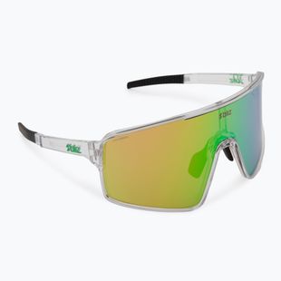 Sonnenbrille Bliz P001S transparent white/brown green multicolor