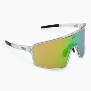 Sonnenbrille Bliz P001 transparent white/brown green multi