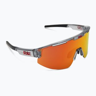 Sonnenbrille Bliz Matrix transparent dark grey/brown red multi