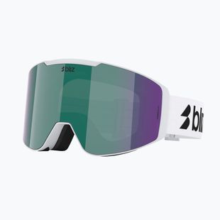 Skibrille Bliz G004 matte white/brown/green multi
