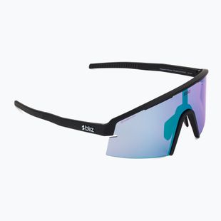 Sonnenbrille Bliz P006 matte black/nano optics violet blue multi