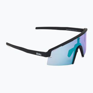 Sonnenbrille Bliz P006S matte black/nano optics violet blue multi