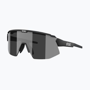 Sonnenbrille Bliz Breeze matte black/smoke silver mirror/pink