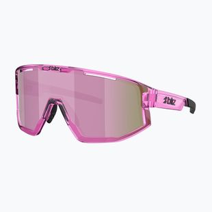 Sonnenbrille Bliz Fusion Small transparent pink/brown rose multi