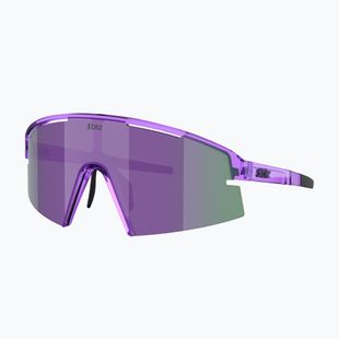 Sonnenbrille Bliz P006 transparent purple/smoke purple mirror