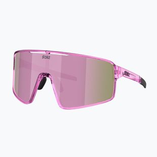 Sonnenbrille Bliz P001S transparent pink/brown rose multi
