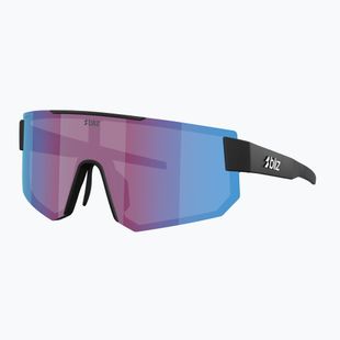 Sonnenbrille Bliz P005 matte black/nano optics violet blue multi