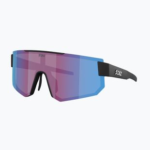 Sonnenbrille Bliz P005S matte black/nano optics violet blue multi