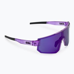 Sonnenbrille Bliz P005 transparent purple/smoke purple mirror