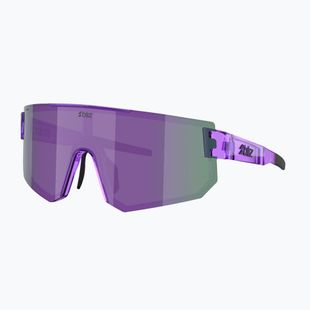 Sonnenbrille Bliz P005 transparent purple/smoke purple mirror