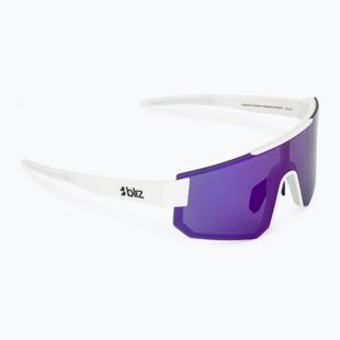Sonnenbrille Bliz P005S matte white/smoke purple mirror